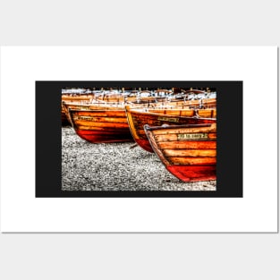 Derwentwater Wooden Rowing Boats Posters and Art